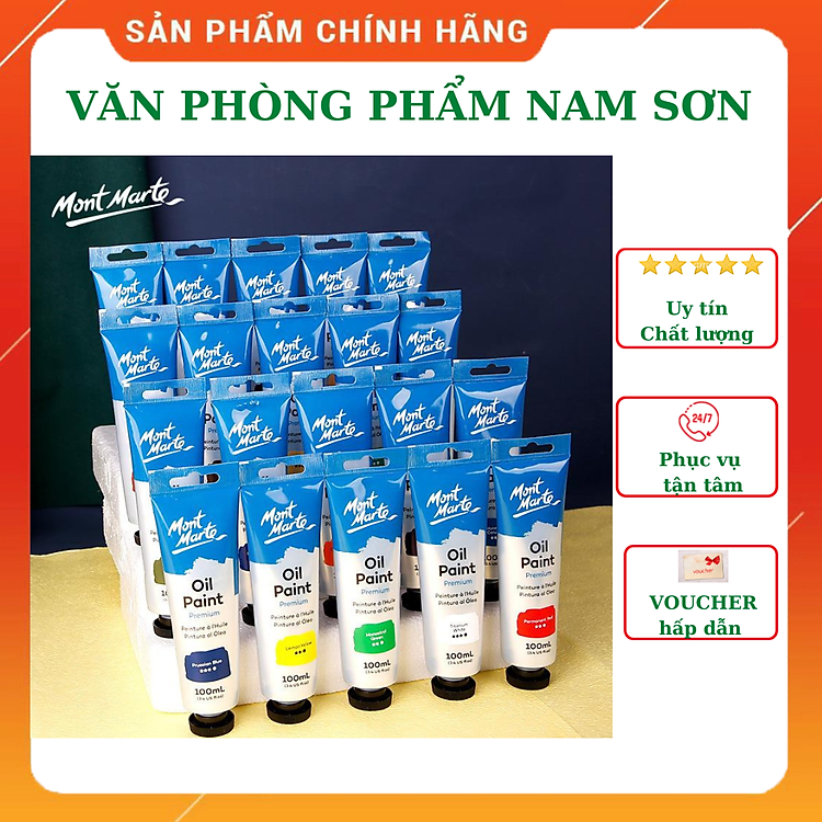 Màu Sơn Dầu Tuýp MONT MARTE 75 ML