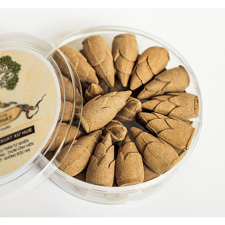 Nụ Trầm Hương Thác Khói Trầm Hương Lộc Phát Trầm Xông Nhà Cửa Cao Cấp Loại 1 Hộp 30 Viên