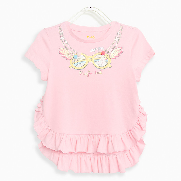 Áo Thun Bé Gái M.D.K Ruffle Hem T-shirt - Hồng