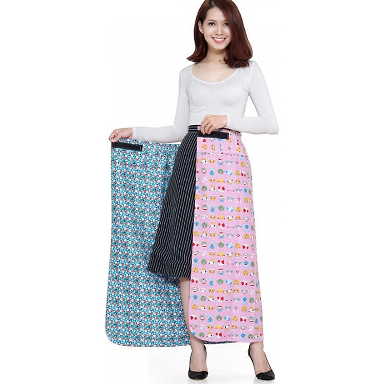 Chân váy quây chất thô 2 lớp chống nắng -giao màu ngẫu nhiên
