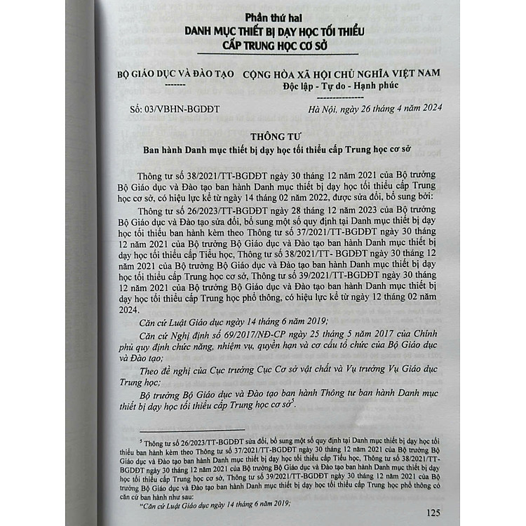Danh Mục Thiết Bị Dạy Học Tối Thiểu Trong Nhà Trường - Ảnh 5