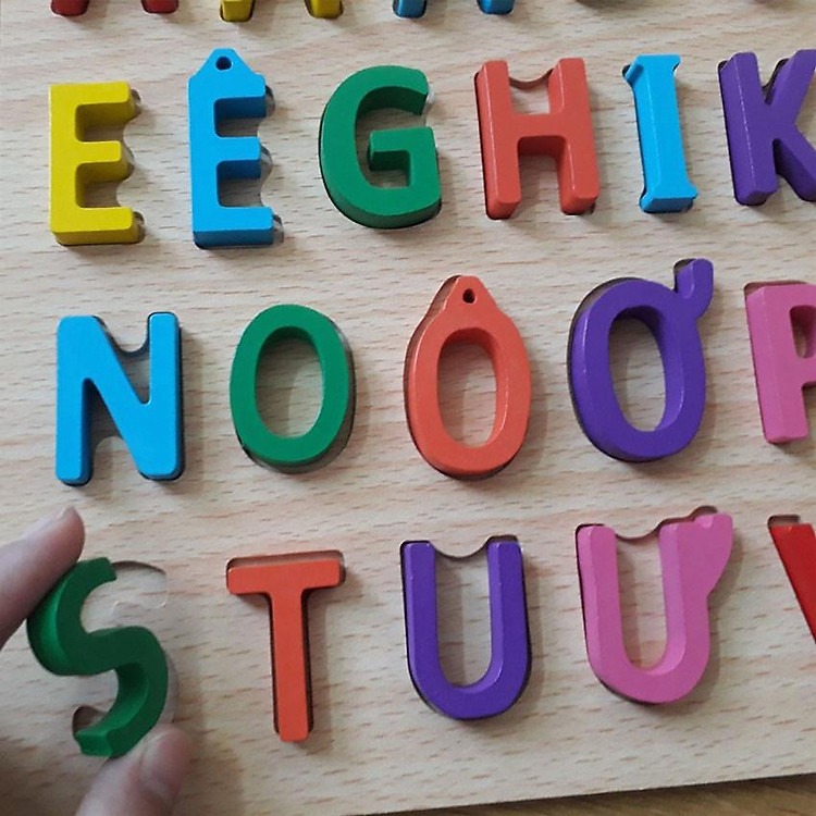 Combo 3 Bảng Chữ Cái Gỗ Cho Bé Chính hãng Giá tốt - Hình ảnh 5
