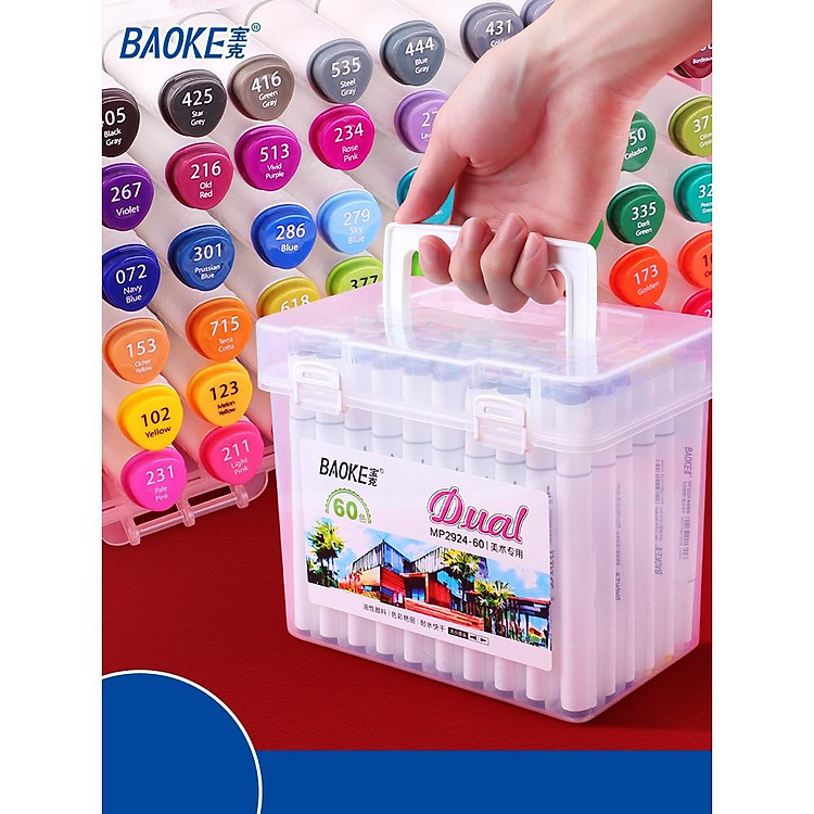 Bút Marker Baoke (12 màu) - Ảnh 7