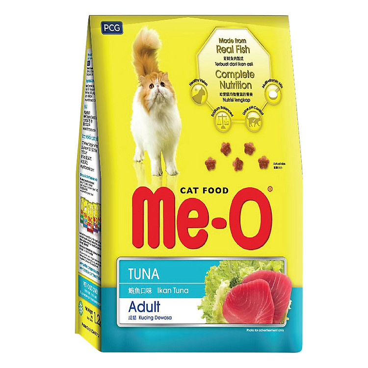 Đồ Ăn Cho Mèo Trưởng Thành Me-O Hương Vị Cá Ngừ (1.2Kg) + Tặng Thêm 200g