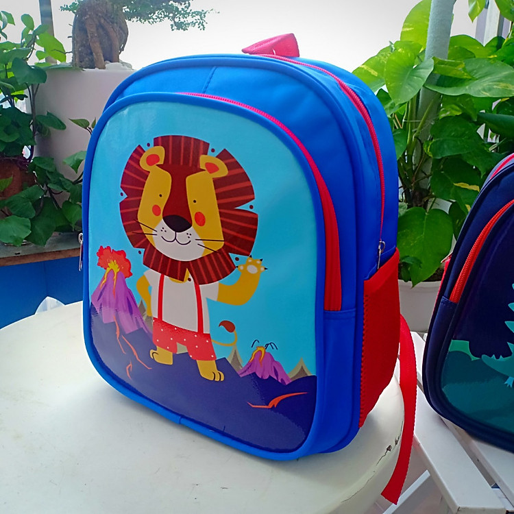 Balo cho bé mầm non, cặp học sinh in hình thú cưng ngộ nghĩnh