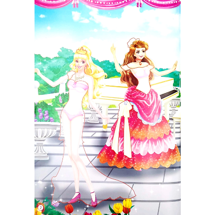 1000 Hình Dán Trang Phục Công Chúa - Công Chúa Hoa Lệ (Tái Bản) - Ảnh 2