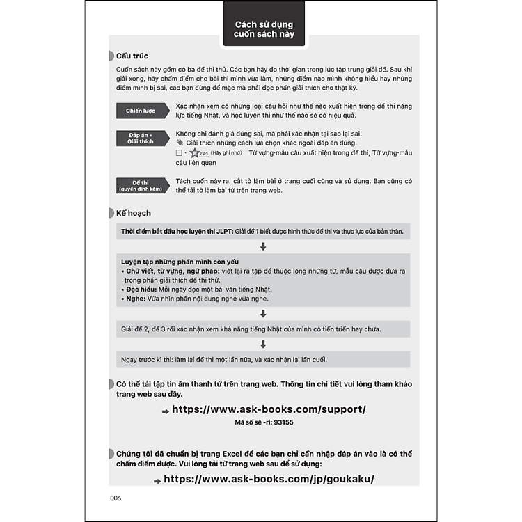 Kỳ thi năng lực Nhật ngữ N2 - Bộ đề luyện thi 3 bộ đề - Ảnh 3