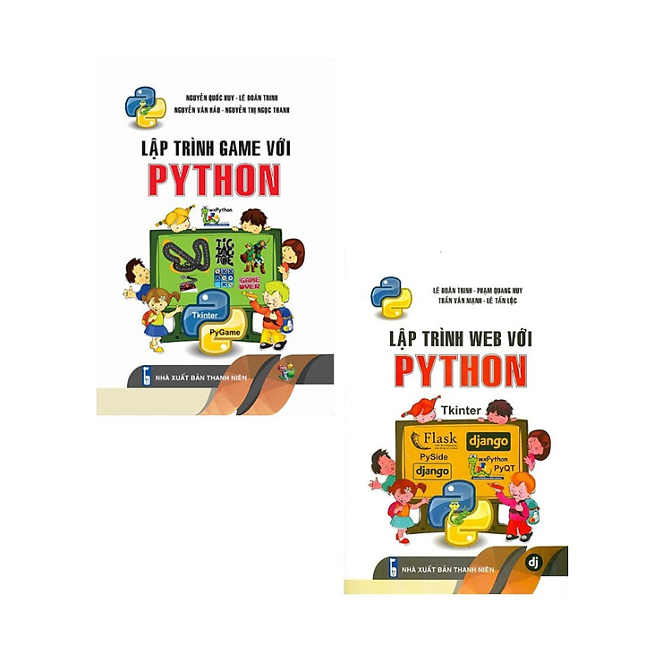 Sách - Combo Lập Trình Game Với Python + Lập Trình Web Với Python (Bộ 2 Cuốn) - STK
