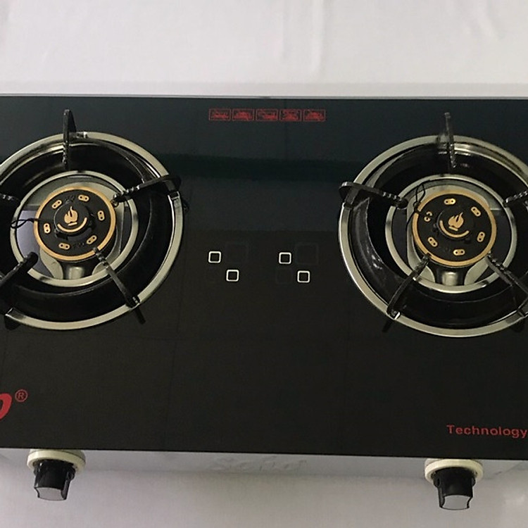 Bếp gas đôi toàn thân inoxSoho kiềng chắn gió,đầu đốt đồng thau nguyên chất 65GLS - Hàng chính hãng