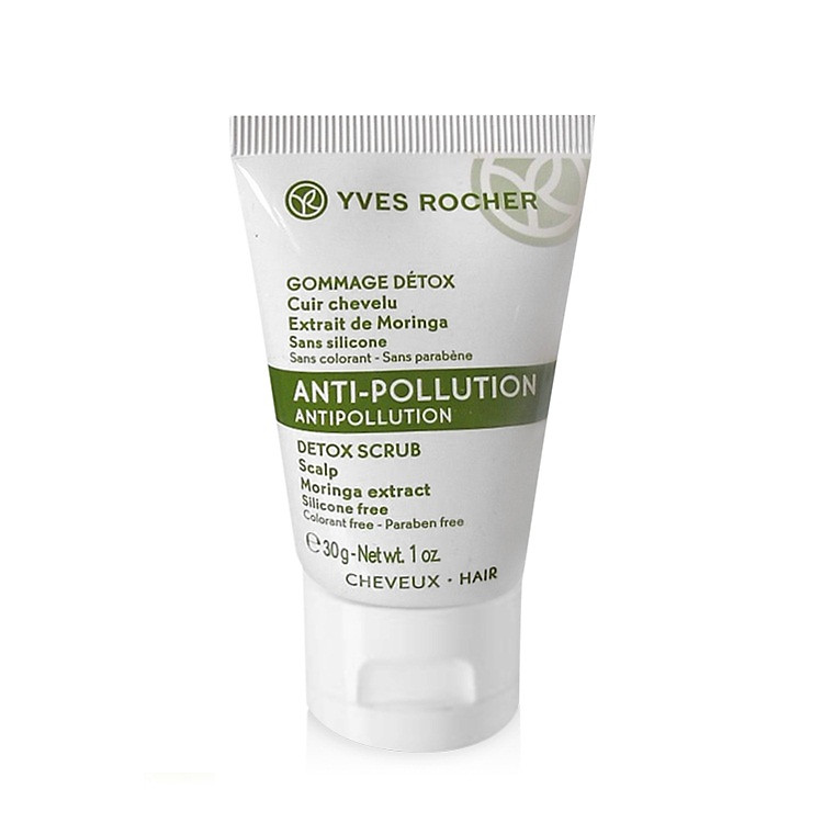 Tẩy Tế Bào Chết Cho Da Đầu Yves Rocher Anti-Pollution Antipollution Detox Scrub Scalp 30g