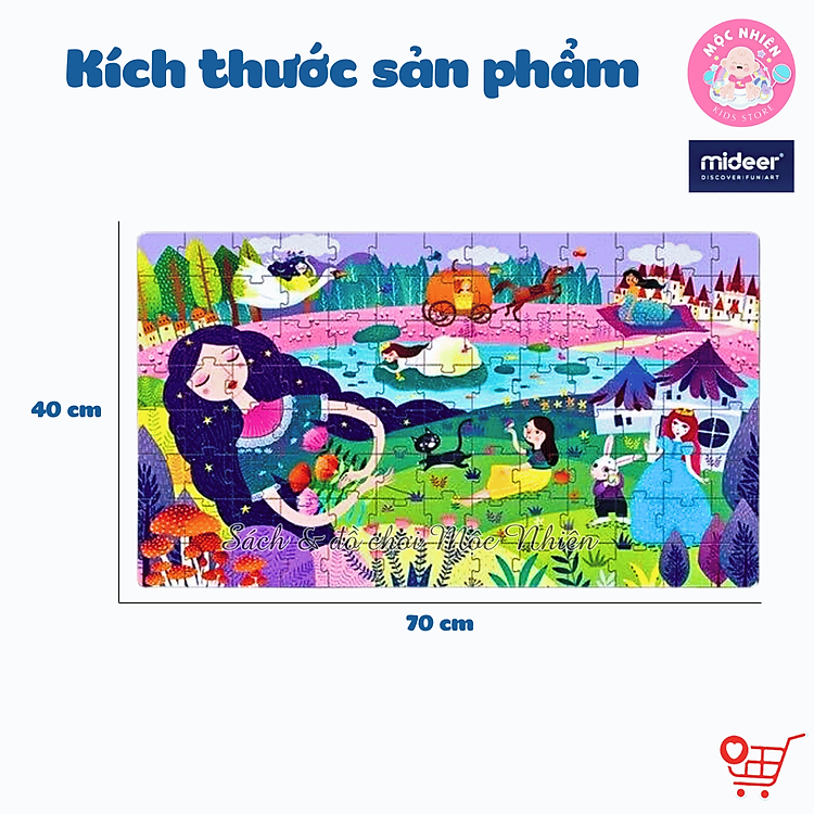 Puzzle MIDEER 104 Mảnh Dành Cho Bé Chính hãng Giá tốt - Hình ảnh 4