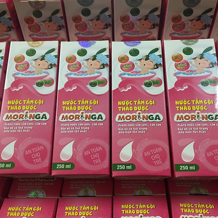 Nước tắm gội thảo dược MORINGA 250ml Chính hãng Ưu đãi - Hình ảnh 2