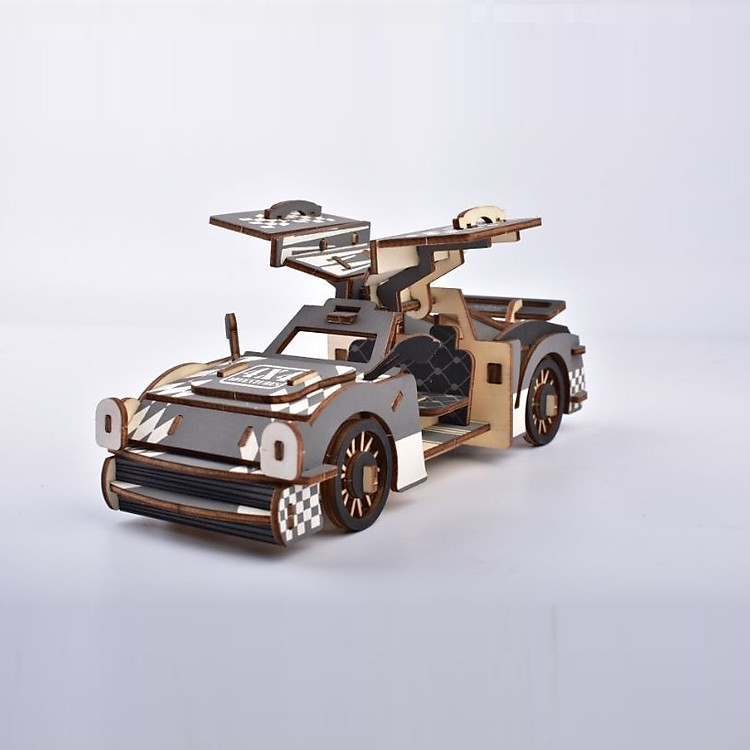 Đồ chơi lắp ráp gỗ 3D Mô hình Xe ô tô Ferrari HB01