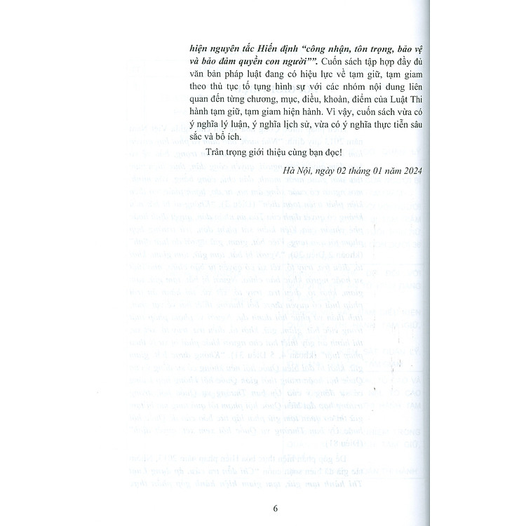 Chỉ Dẫn Tra Cứu, Áp Dụng Luật Thi Hành Tạm Giữ, Tạm Giam Hiện Hành - Ảnh 4
