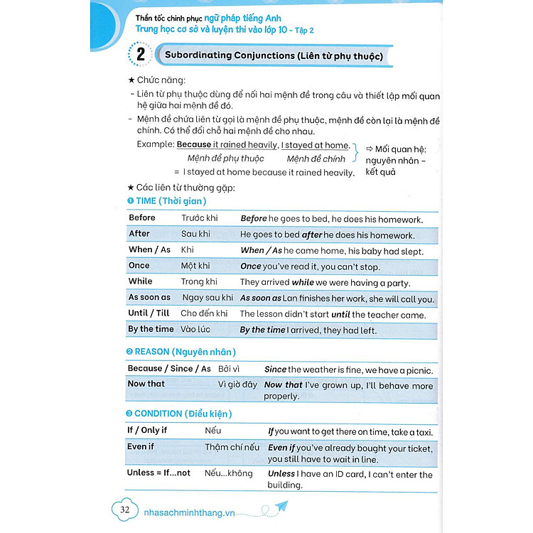 Thần Tốc Chinh Phục Ngữ Pháp Tiếng Anh Trung Học Cơ Sở Và Luyện Thi Vào Lớp 10 Tập 2 (Cơ Bản Và Nâng Cao) - Ảnh 7