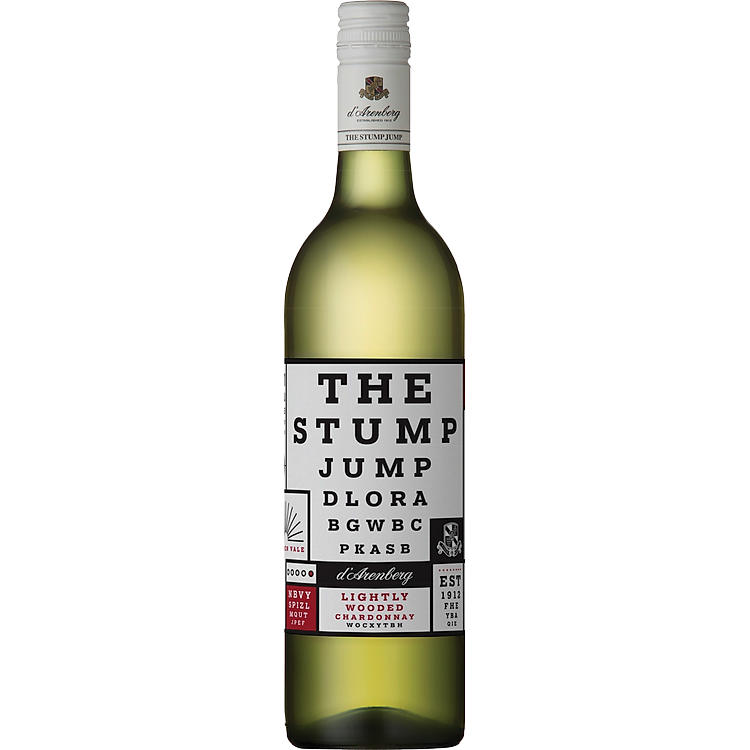 Rượu vang trắng Úc D'Arenberg The Stump Jump Lightly Wooded Chardonnay 13.4% độ