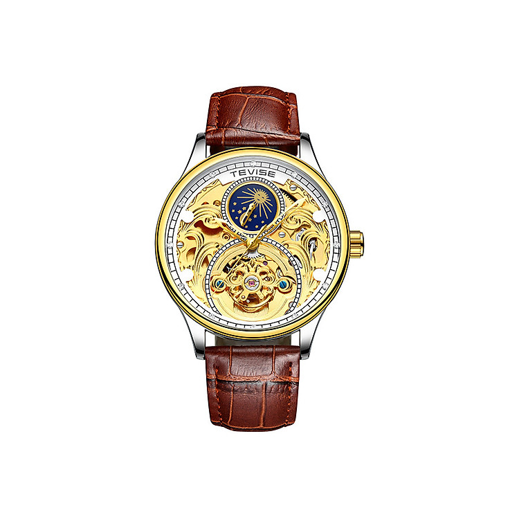 Đồng Hồ Cơ Nam Dây Da TEVISE 820A Sang Trọng