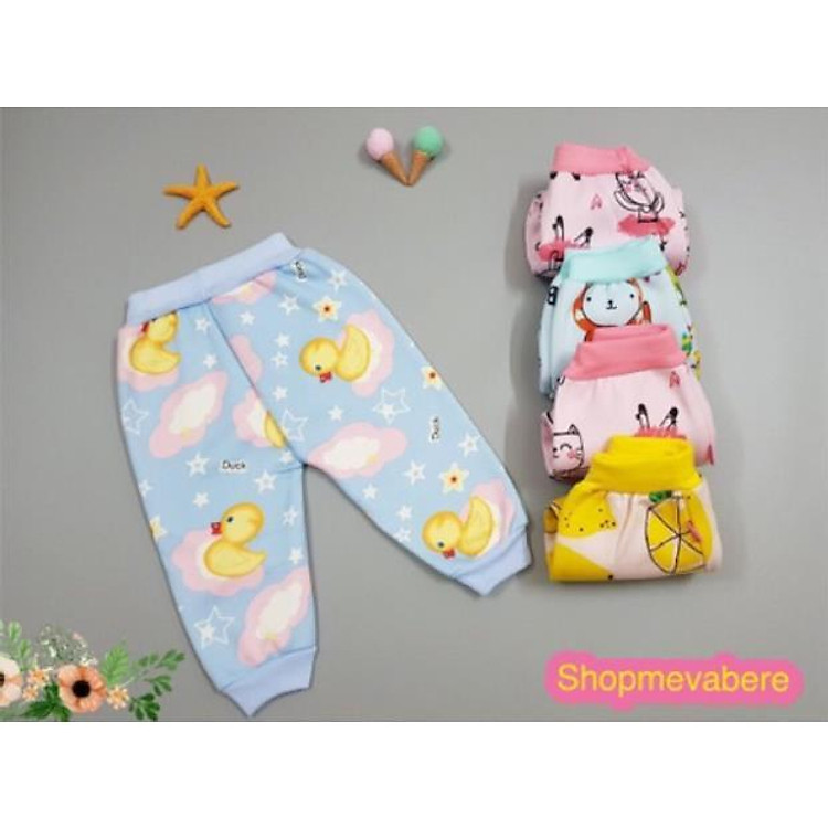 Quần nỉ lót lông cho bé sơ sinh 3-12kg, hàng cao cấp