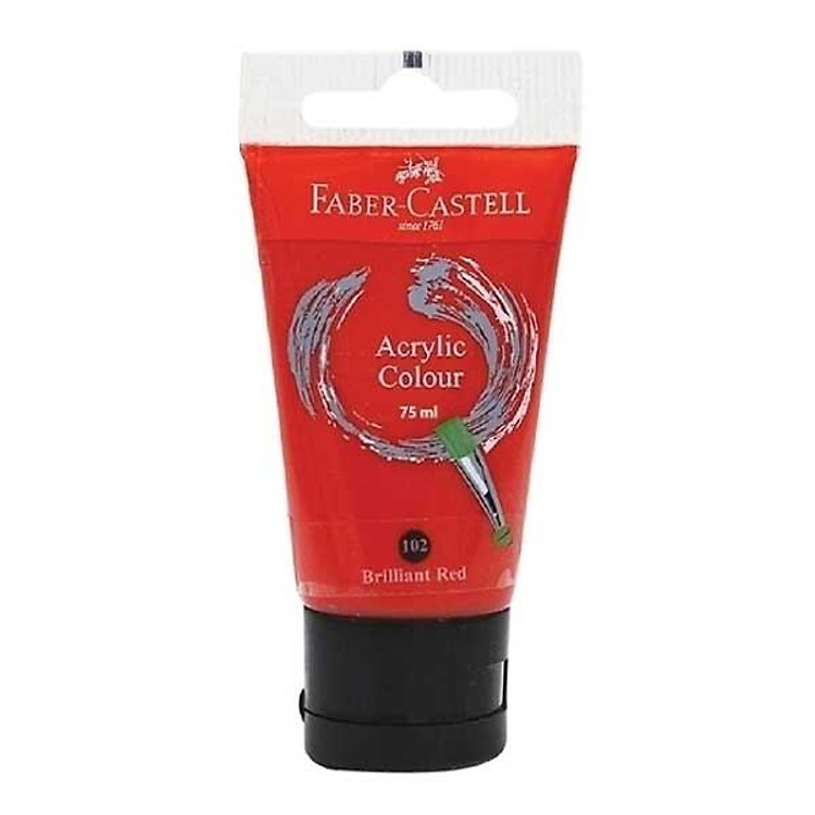 Màu Vẽ Acrylic 75 ml – Faber-Castell (Briliant Red)