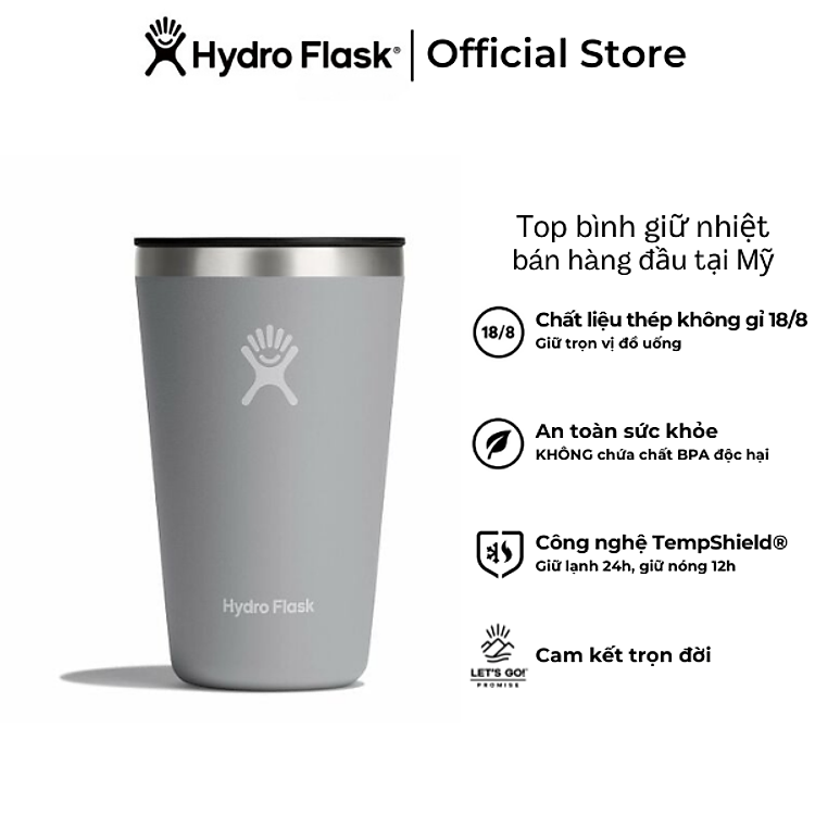Ly nước giữ lạnh Hydro Flask All Around Tumbler Press-in Lid 12 OZ – Hình chính hãng(Season 2024)