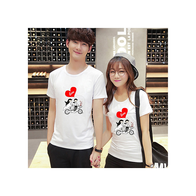 Áo Thun Cặp Đôi so Cute- In Họa Tiết xinh xắn- Giá nguyên Set 2 Áo