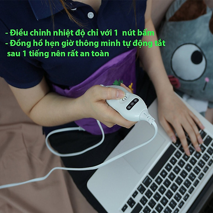 Đai massage hỗ trợ giảm mỡ bụng Đai bụng chườm nóng bụng, giảm mõ, giảm đau mỏi
