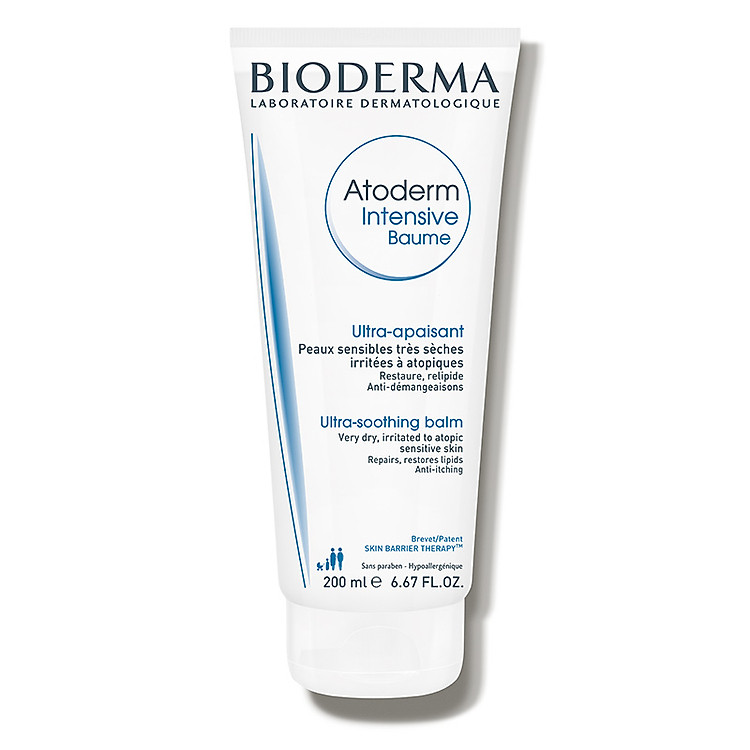 Kem dưỡng ẩm làm dịu và phục hồi dành cho da khô, da chàm dị ứng BIODERMA Atoderm Intensive Baume 200ml