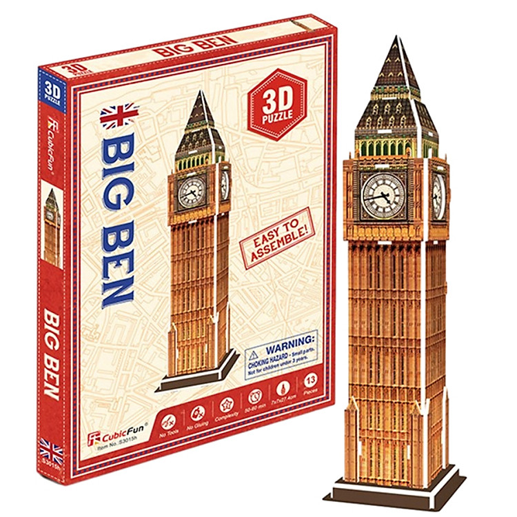 Tìm mua tại Avakids: Mô Hình Giấy 3D Đồng Hồ Big Ben - Ngập tràn khuyến mãi