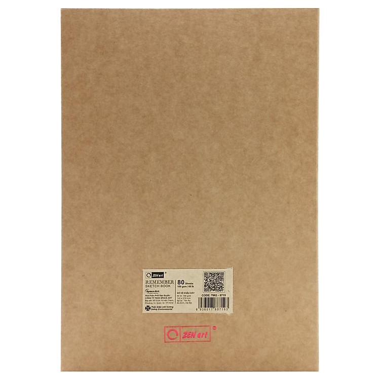 Sổ Vẽ Khâu Gáy A5 (80 tờ) - ZEN art 8719 - Ảnh 4