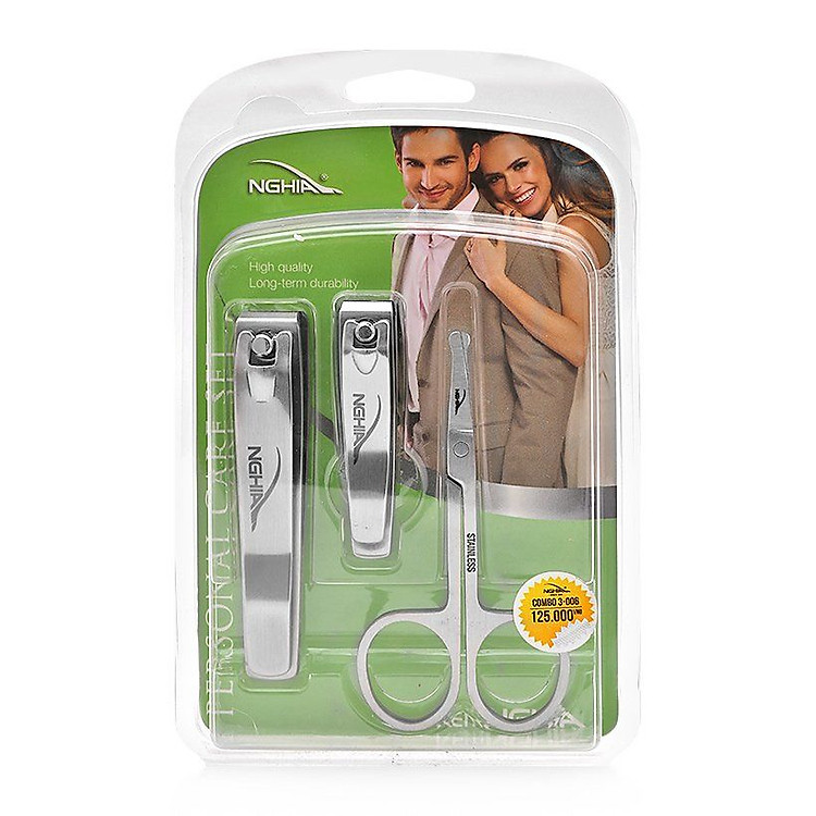 Combo 3 Sản Phẩm (Kéo Cắt Tỉa Lông Mũi - 2 Bấm Móng) KỀM NGHĨA CB.3-006
