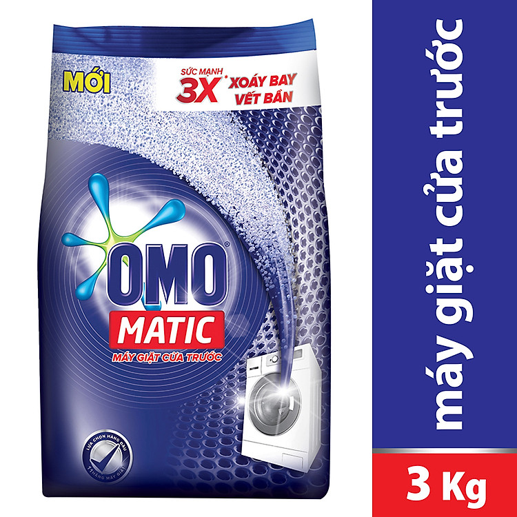 Hộp Bột Giặt OMO Matic Cửa Trước 21159687 (3kg)