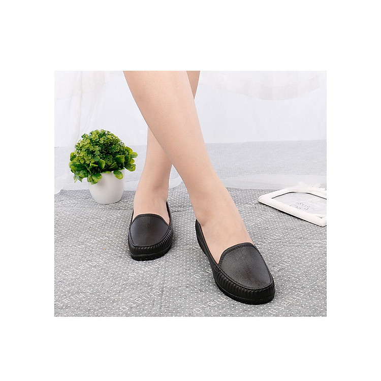 Giày nhựa ,giày đi mưa mũi vuông đi mưa đi bộ siêu xinh Tizinis BB02