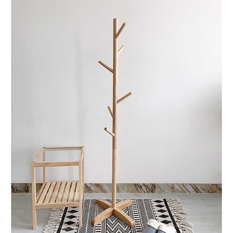 Cây Treo Quần Áo Đứng Bằng Gỗ OCHU - Standing Hanger - White/Black/Natural