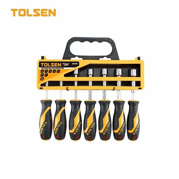 BỘ 7 CÂY VÍT ĐẦU LỤC GIÁC TOLSEN 20197 - HÀNG CHÍNH HÃNG
