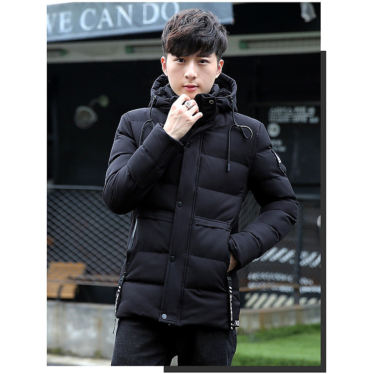 Áo nam AP36 - áo khoác nam - Áo khoác phao nam lót lông áo có mũ cao cấp phong cách HQ Hotrend