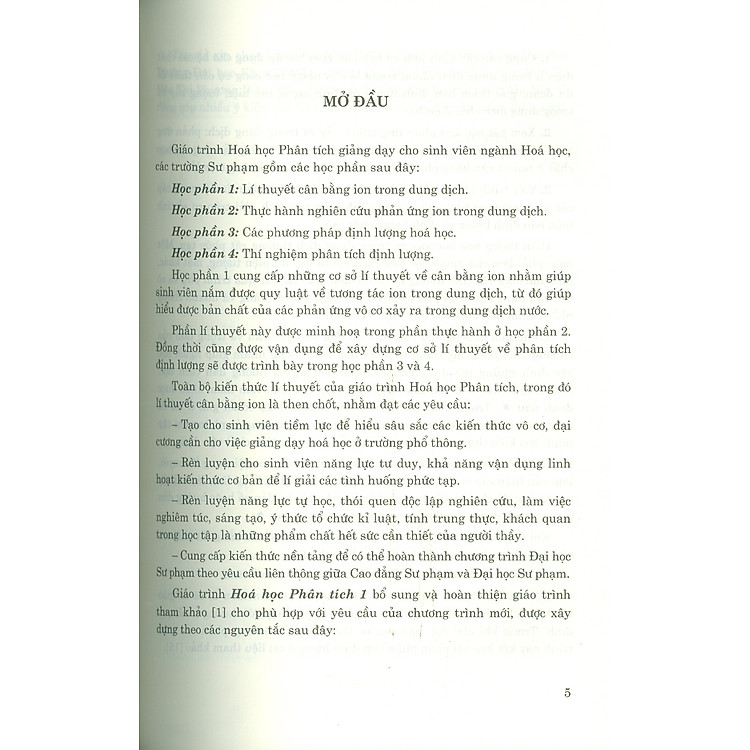 Hoá Học Phân Tích 1 - Cân Bằng Ion Trong Dung Dịch - Ảnh 5