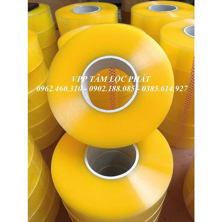 6 CUỘN Băng dính 1kg/cuộn, lõi mỏng (3ly) - băng dính đóng hàng