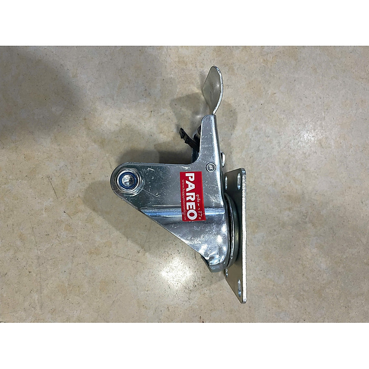 Phụ tùng, càng rời, đế xoay có khóa không có bánh xe, kích thước 75mm, 100mm, 125mm - PAREO