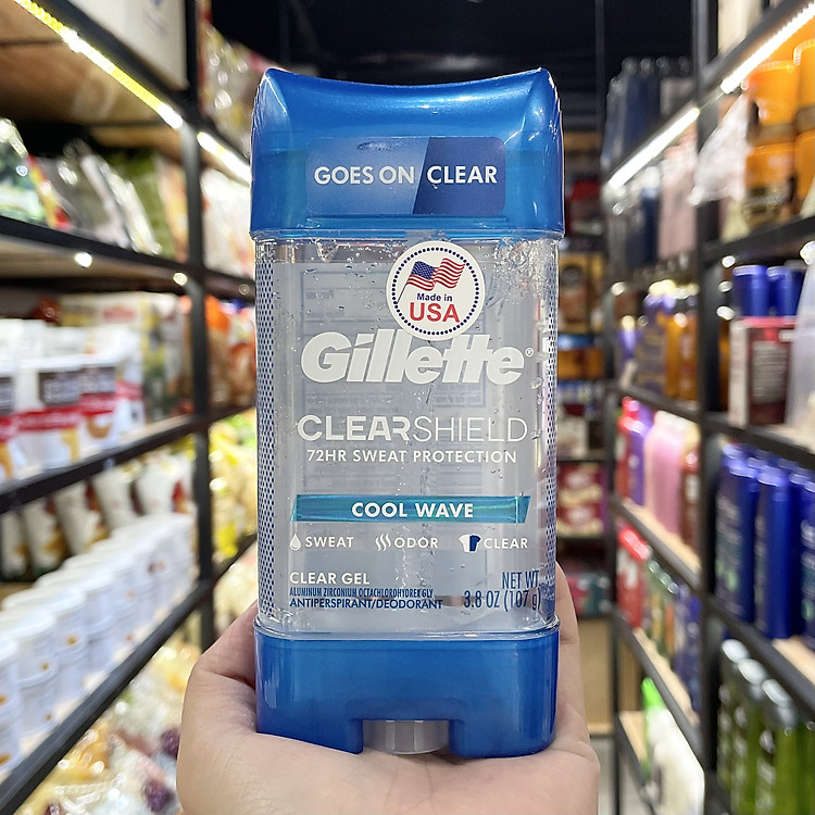 Lăn khử mùi Gillette Advanced Clear Gel Antiperspirant Cool Wave 107g
