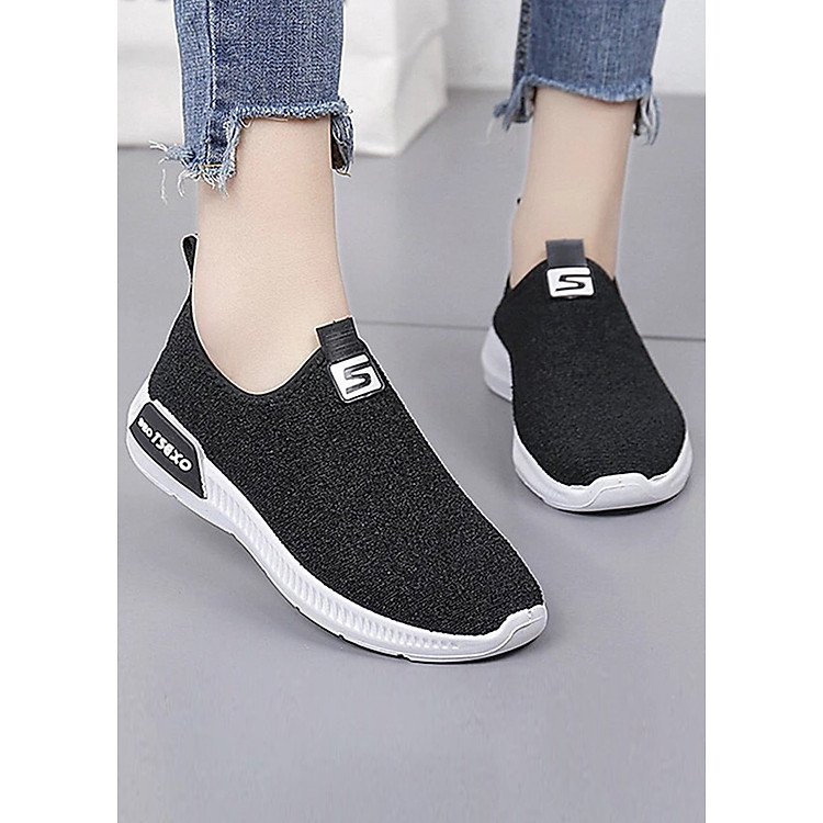 Giày Lười Nữ Chữ S Đế Êm Texso Hapu