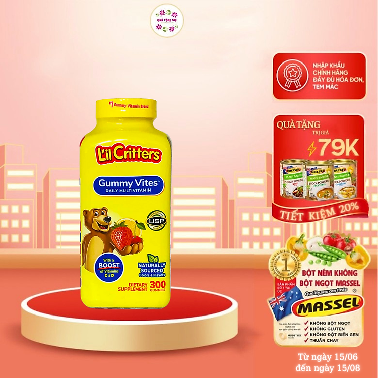 Vitamin tổng hợp L'il Critters cho trẻ Ưu đãi - Hình ảnh 3