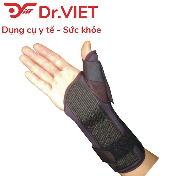 Nẹp cẳng tay ôm ngón cái GIAHU-028. Nẹp hợp kim nhôm, vải không dệt, vải có lỗ thoáng khí. Sơ cứu, cố định gãy xương, bong gân của ngón tay cái, ô mô cái và cổ tay. Cố định xương, khớp vùng cổ tay, bàn tay và ngón tay cái sau mổ hoặc sau chấn thương.