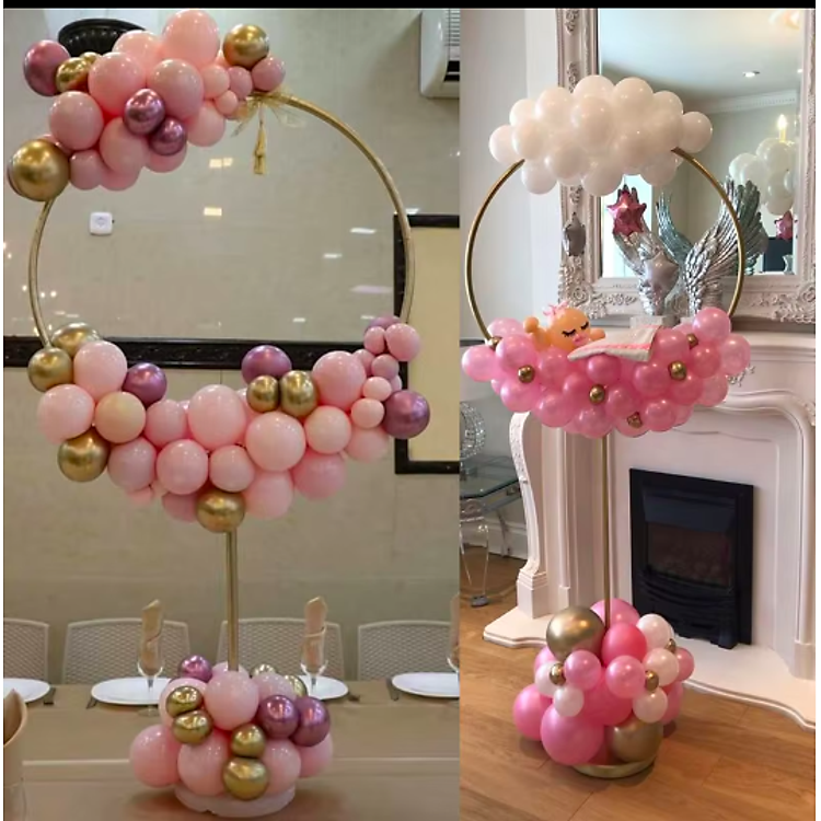 Trụ bóng bay ngôi sao trái tim - trang trí sinh nhật - Ảnh 3