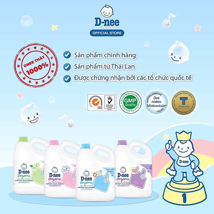 Mua Nước giặt D-nee cho bé 3000ml Chính hãng Tiết kiệm - Hình ảnh 4
