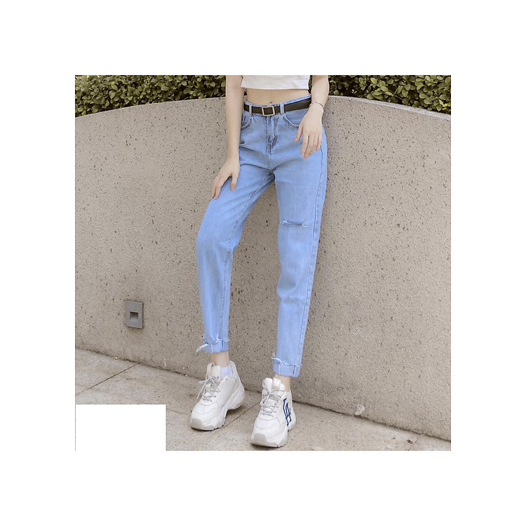 Quần jean nữ lưng cao Julido, chất jean cotton co dãn NHẸ FORM BAGGY tôn dáng phụ nữ eo thon mẫu B149N