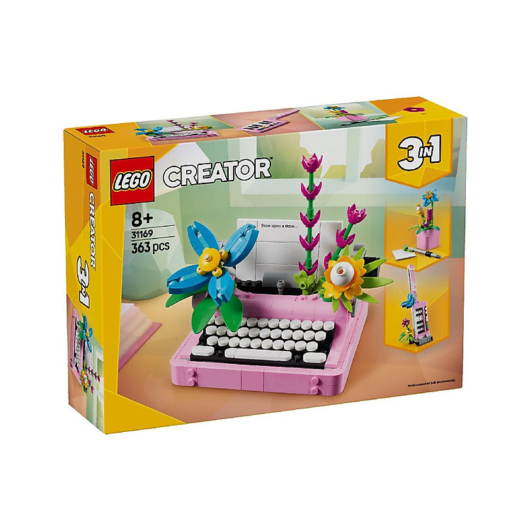 LEGO CREATOR 31169 Máy Đánh Chữ Và Hoa Chính hãng Tiết kiệm - Hình ảnh 2