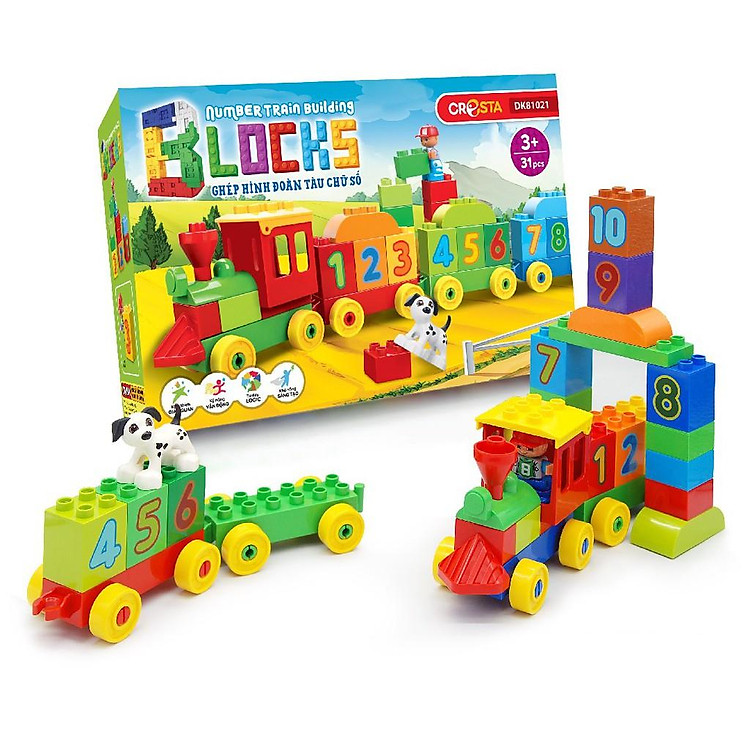 Đồ Chơi Ghép Hình Đoàn Tàu DK81021 Chính hãng Giá tốt - Hình ảnh 3