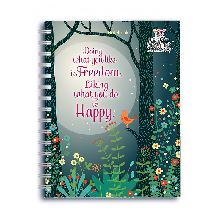 Sổ Lò Xo Notebook Minh Long - Freedom & Happy