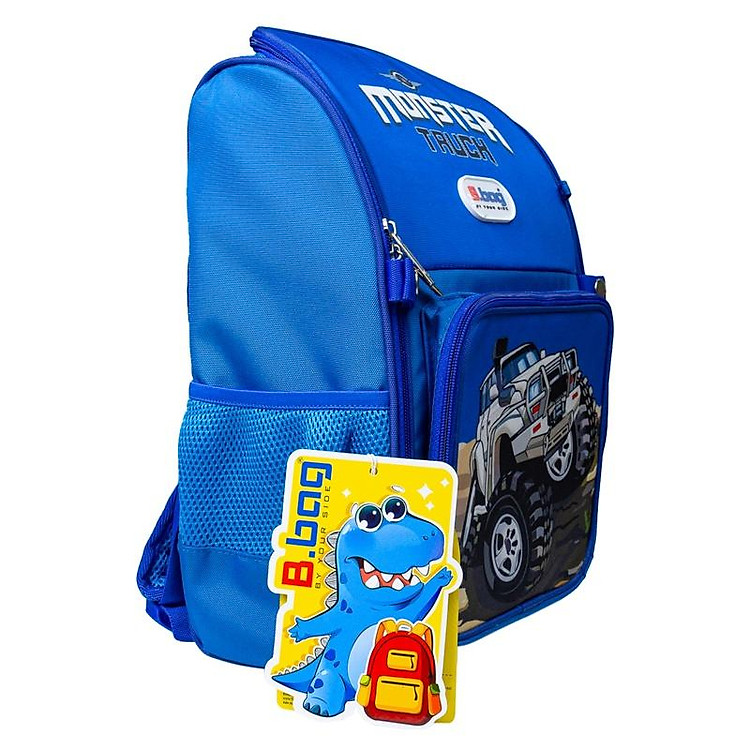 Balo B.bag Chống Gù Adventure Box-Monster Truck B-12-112 Xanh đậm - Ảnh 2