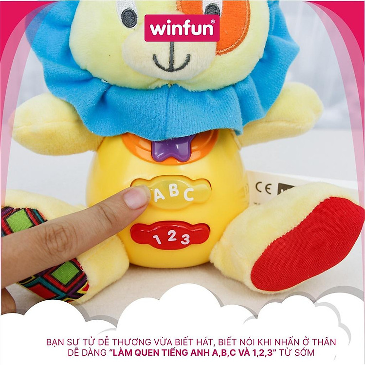 Đồ chơi sư tử phát nhạc Winfun Chính hãng Giá tốt - Hình ảnh 4